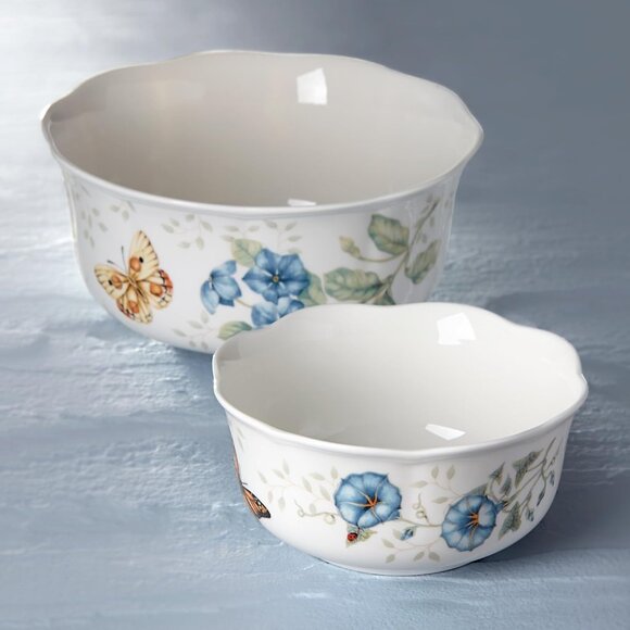BRAND NEW | Lenox Butterfly Meadow Nesting Bowls | Set of 2 - Picture 1 of 4